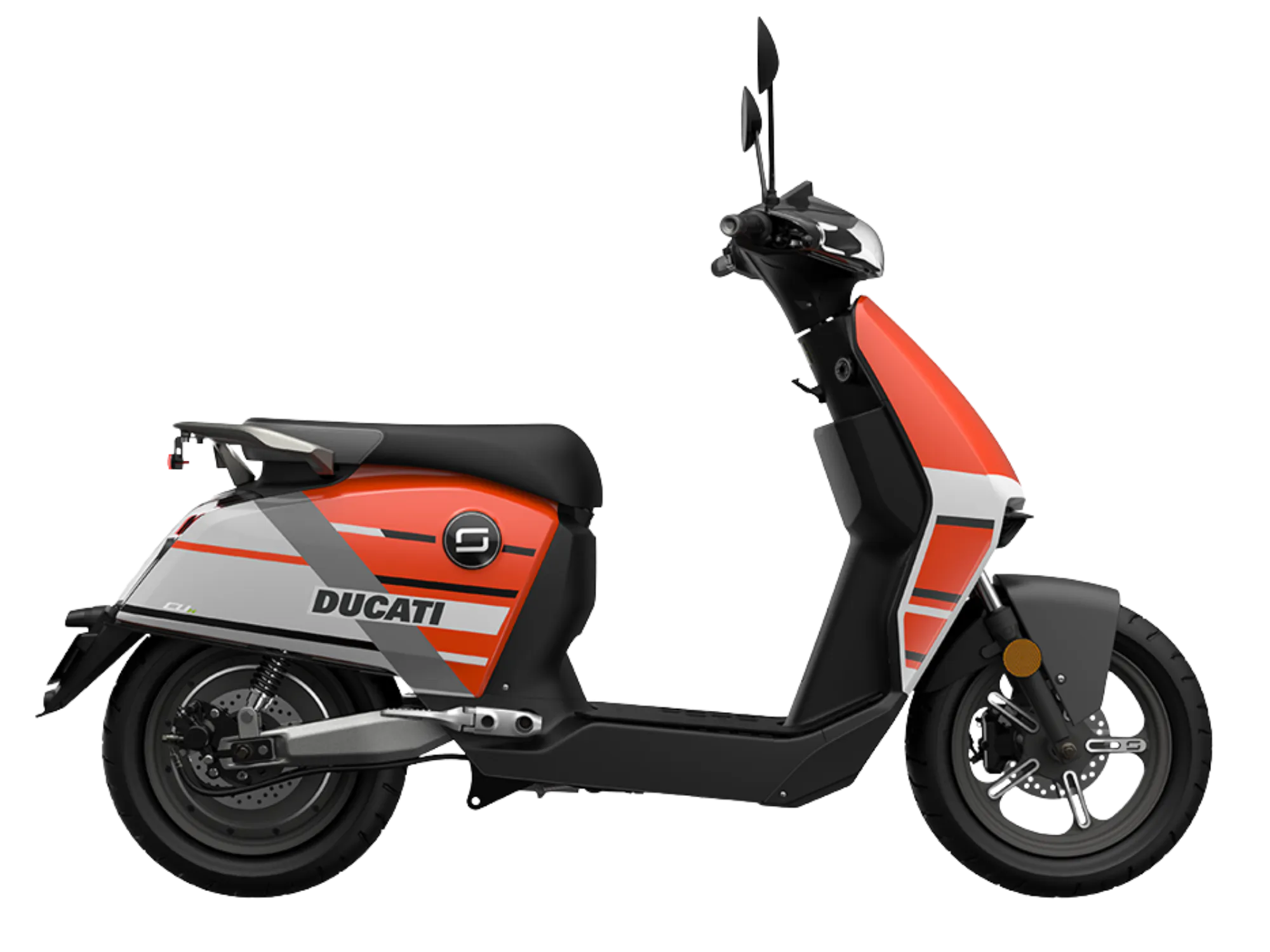 CUX Special Edition Ducati Vmoto Soco, caratterizzata dalla classica livrea rossa e bianca del brand sportivo